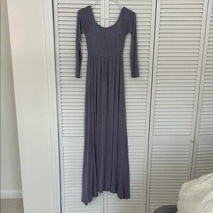 Pinkblush Long Sleeve Purple Dress